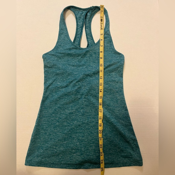 Patagonia teal tank top keyhole scrunched racer back XS - Picture 6 of 6